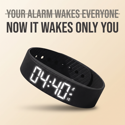 HushBand™ 2.0 - Vibrating Alarm for Couples, Shift Workers & the Hard of Hearing